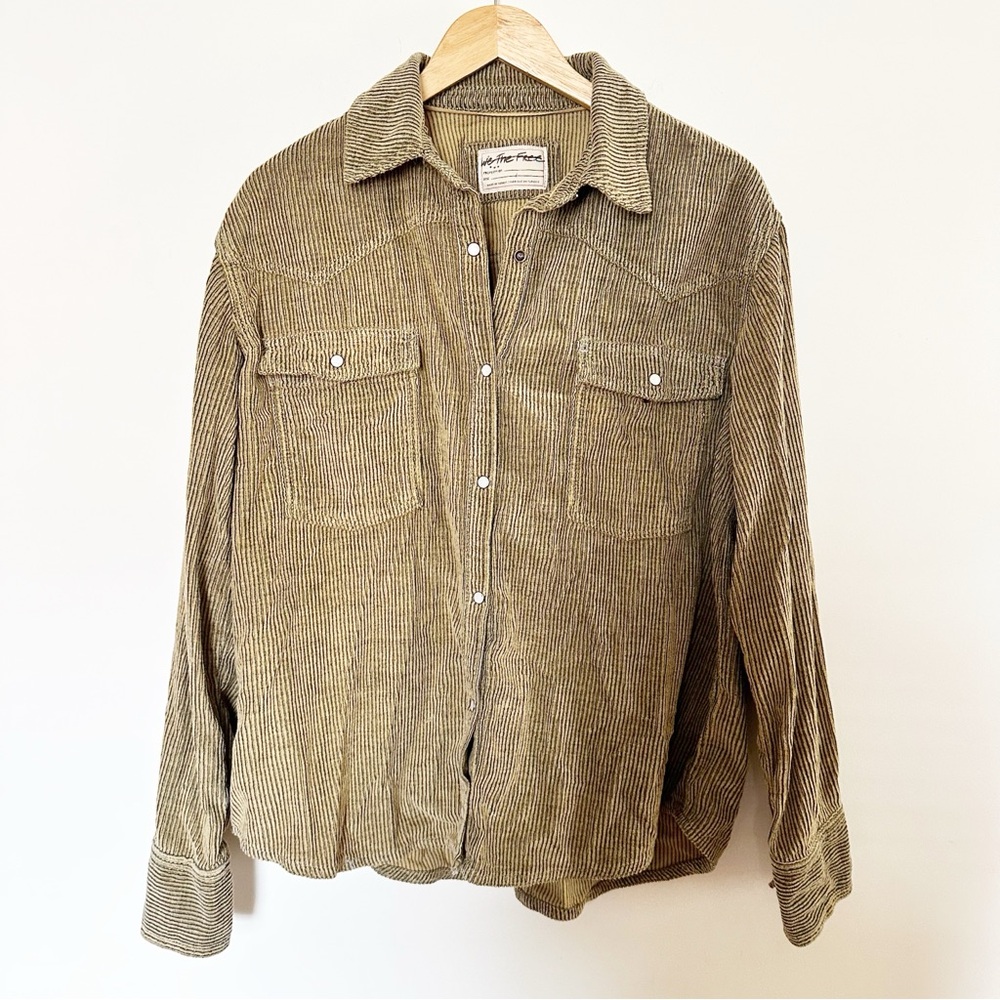Free People We The Free Hideaway Cord Shirt - Picture 8 of 10